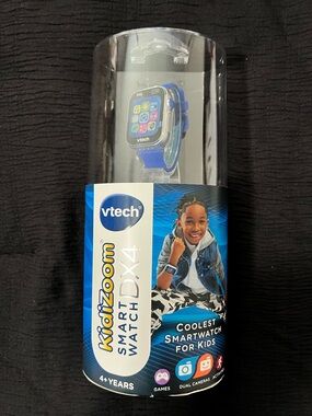 VTech Kidizoom Smartwatch DX4 - Blue Kids Smartwatch